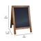 Flash Furniture Torched Brown Wooden A-Frame Magnetic Chalkboard HGWA-CB-3020-TORCH-GG - alternate 2